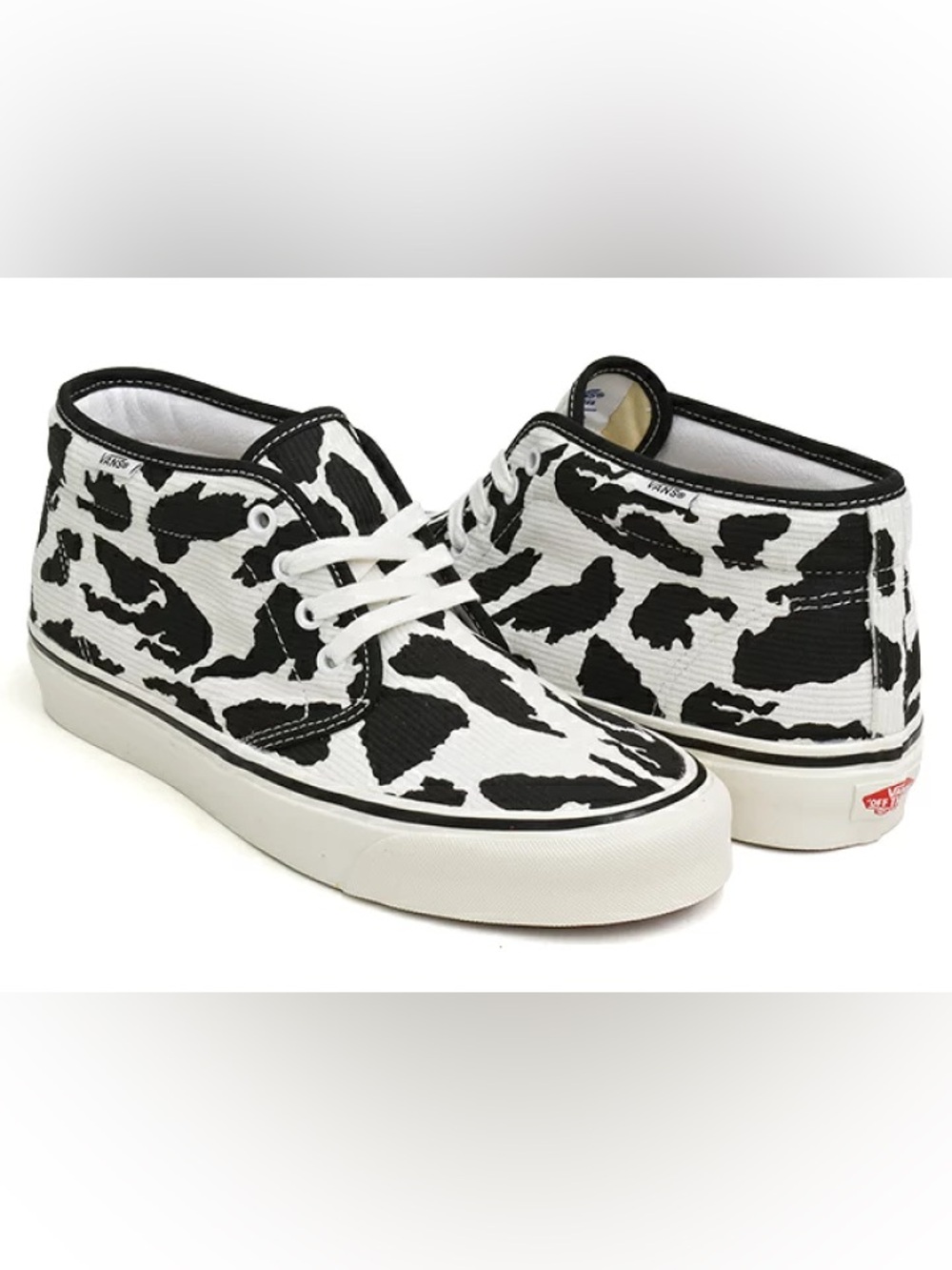 Vans Anaheim Factory Chukka 49 DX OG Cow Print Skate Shoes Women’s Size 8